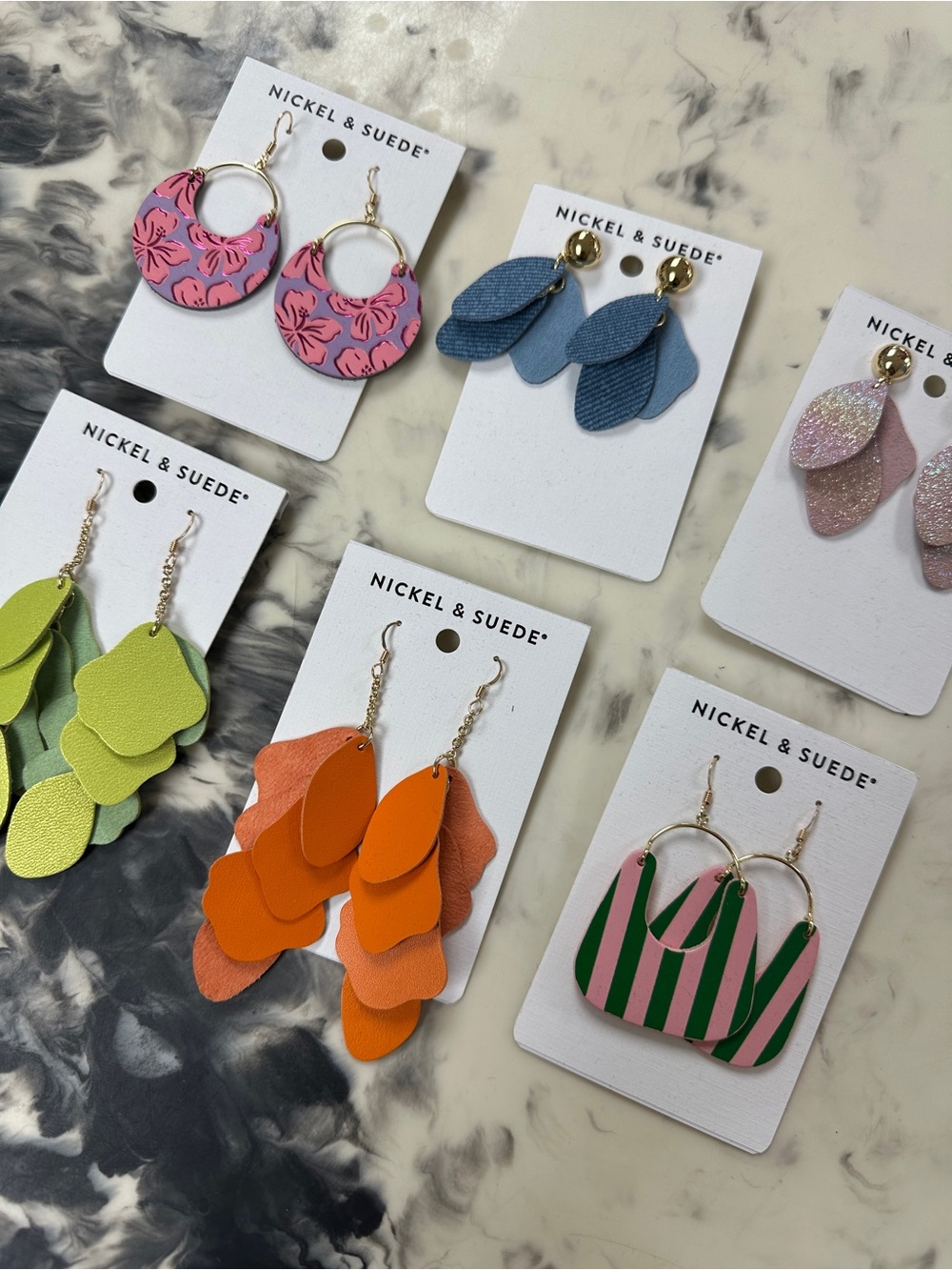 Nickel & Suede earring bundle.